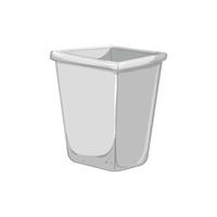 waste trash bin garbage cartoon vector illustration