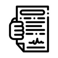 Courier Agreement Icon Vector Outline Illustration