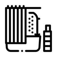 Bathroom Icon Vector Outline Illustration