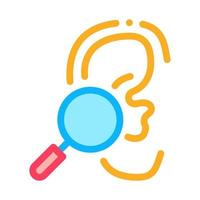 Hearing Test Icon Vector Outline Illustration