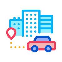 Machine Location Icon Vector Outline Illustration