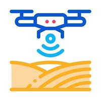 Drone Wi-Fi Signal Icon Vector Outline Illustration