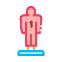 Player Figurine Icon Vector Outline Illustration