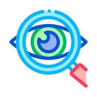 Eye Optical Investigation Icon Thin Line Vector