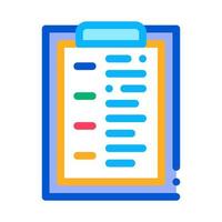 Statistician Report Tablet Icon Thin Line Vector