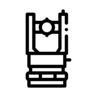 Optical Topography Equipment Icon Thin Line Vector