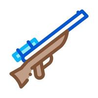 Hunting Gun Icon Vector Outline Illustration