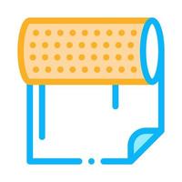 Paper Roll Icon Vector Outline Illustration