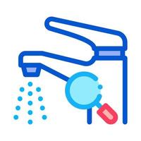 Faucet Research Icon Vector Outline Illustration