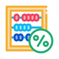 Abacus Count Tool Icon Vector Outline Illustration