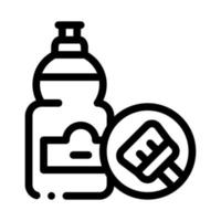 Liquid Bottle Icon Vector Outline Illustration