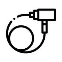 Bike Lock Icon Vector Outline Illustration