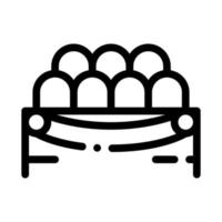 Lodge Spectators Icon Vector Outline Illustration