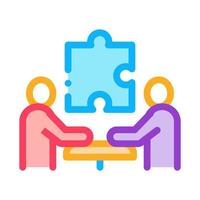 teamwork people icon vector outline illustration