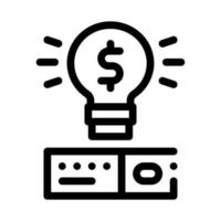 savvy data storage solution icon vector outline illustration