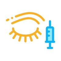 eye injection icon vector outline illustration