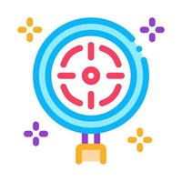 target detection icon vector outline illustration