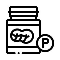 bottle of fats icon vector outline illustration