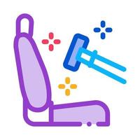cleaning of seats in car icon vector outline illustration