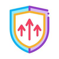 increased protection icon vector outline illustration