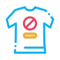 t-shirt protest icon vector outline illustration