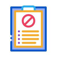 written protest requests icon vector outline illustration