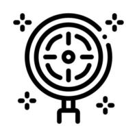 target detection icon vector outline illustration