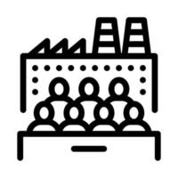 people at heat station icon vector outline illustration