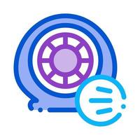 tire air vent icon vector outline illustration