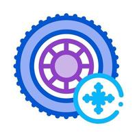 winter tires icon vector outline illustration