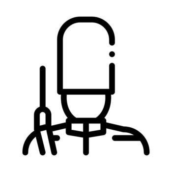 royal guard icon vector outline illustration