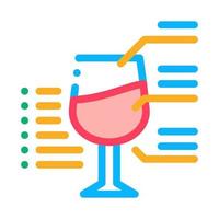 ilustración de contorno de vector de icono de estructura de vino