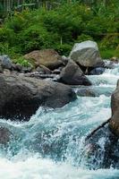 background nature, river flowing between the rocks - stock photo free
