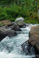 background nature, river flowing between the rocks - stock photo free