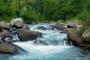 water flowing into the rocks - no 2 photo