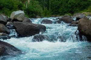 water flowing into the rocks - no 3 photo