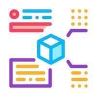 measurement of parameters of parcel icon vector outline illustration