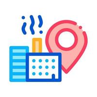 production geolocation icon vector outline illustration