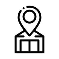 home geolocation icon vector outline illustration