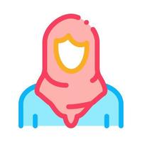 malaysian woman icon vector outline illustration