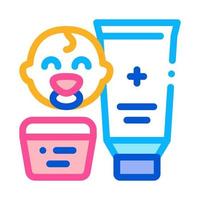 medical cosmetics for baby care icon vector outline illustration