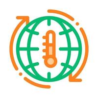 High Temperature Problem Vector Thin Line Icon