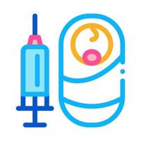 baby injection icon vector outline illustration