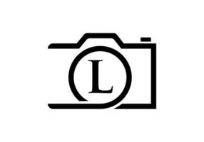 Letter L Photography Logo Design. Camera Logo Design Inspiration Photograph Template vector