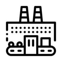 thermal power plant icon vector outline illustration