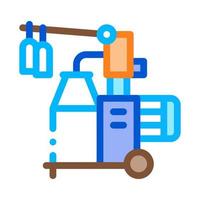 milk bottle transfer machine icon vector outline illustration