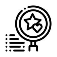 award research icon vector outline illustration