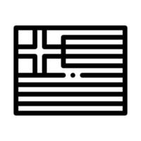 bandera de grecia icono vector contorno ilustración