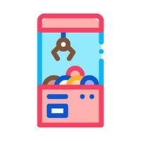 toy win machine icon vector outline illustration