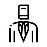 legal representative icon vector outline illustration